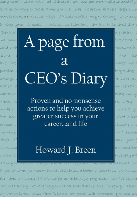 A page from a CEO’s Diary