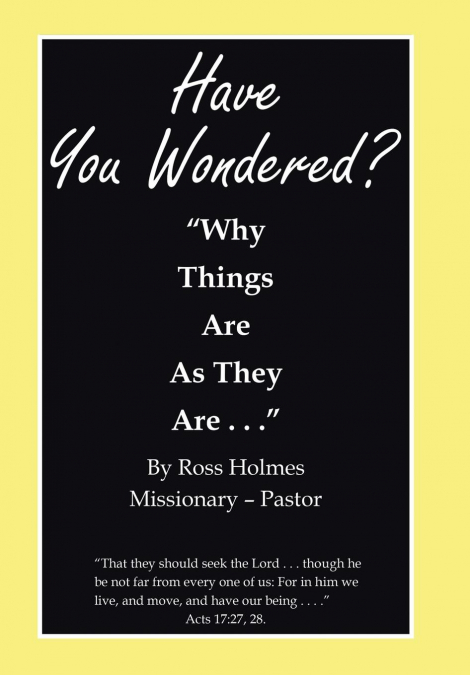 'Have You Wondered?'