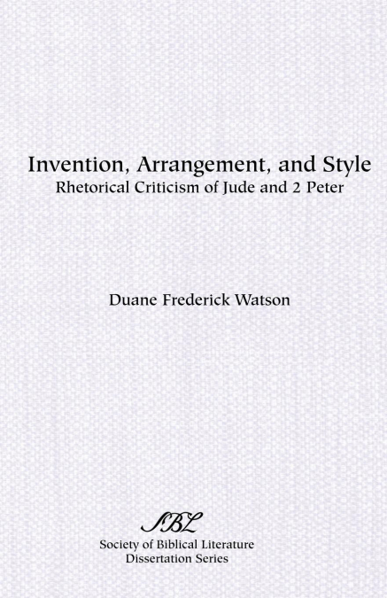 Invention, Arrangement, and Style