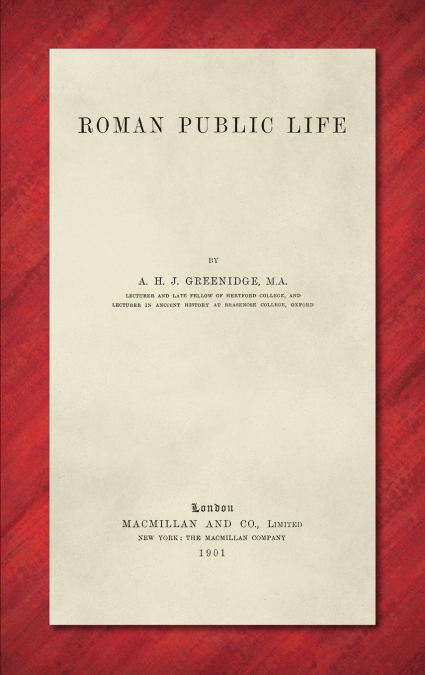 Roman Public Life (1901)