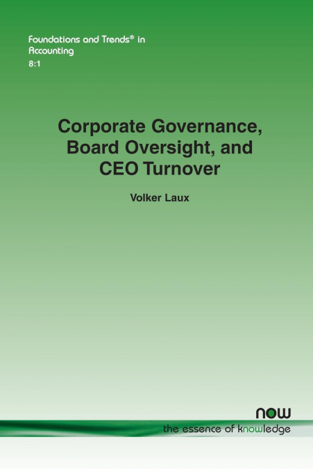 Corporate Governance, Board Oversight, and CEO Turnover