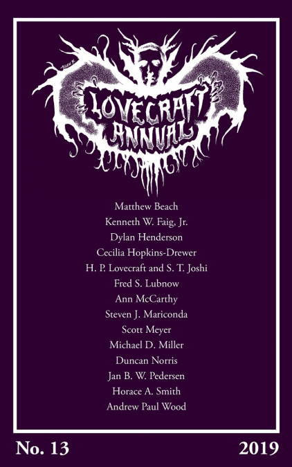 Lovecraft Annual No. 13 (2019)