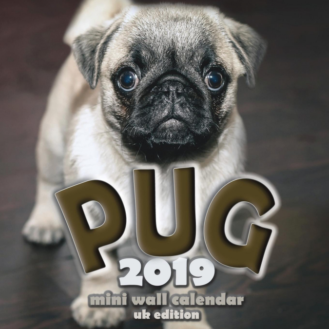 The Pug 2019 Mini Wall Calendar (UK Edition)