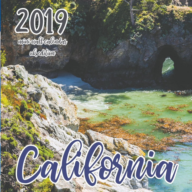 California 2019 Mini Wall Calendar