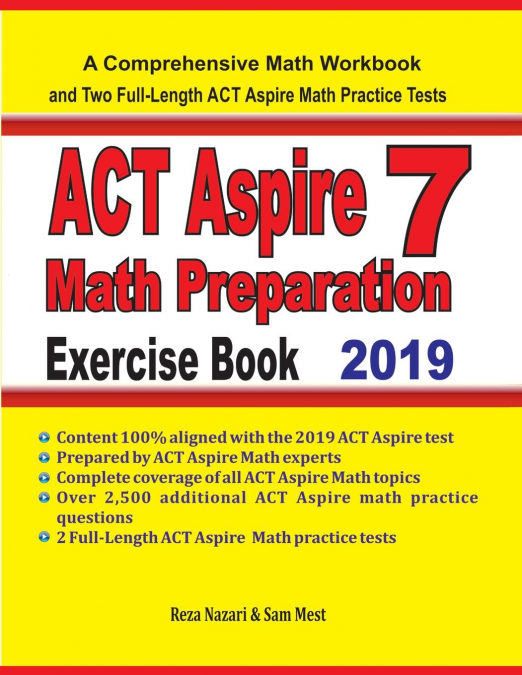 ACT Aspire 7 Math Preparation Exercise Book