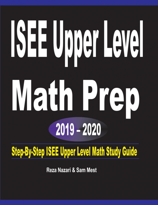 ISEE Upper Level  Math Prep  2019 - 2020
