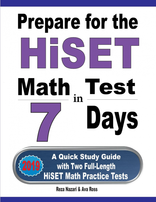 Prepare for the HiSET Math Test in 7 Days