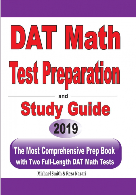 DAT Math Test Preparation and study guide