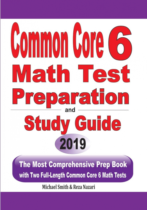 Common Core 6 Math Test Preparation and Study Guide