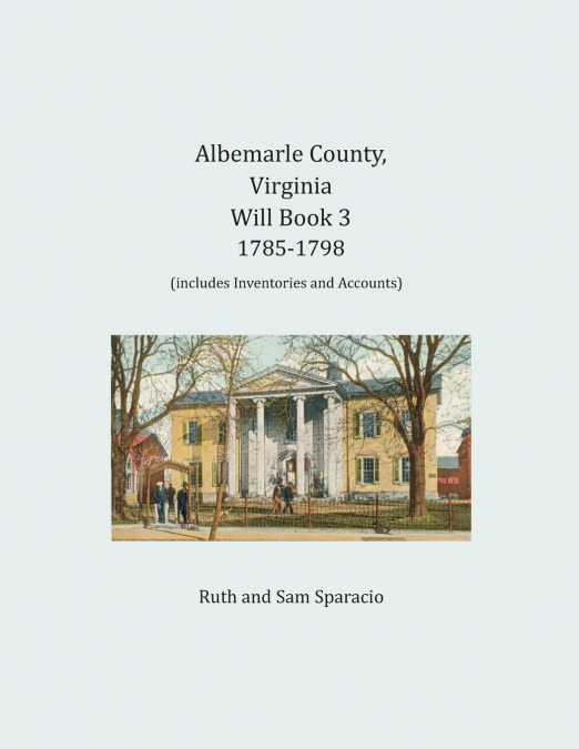 Albemarle County, Virginia Will Book 3