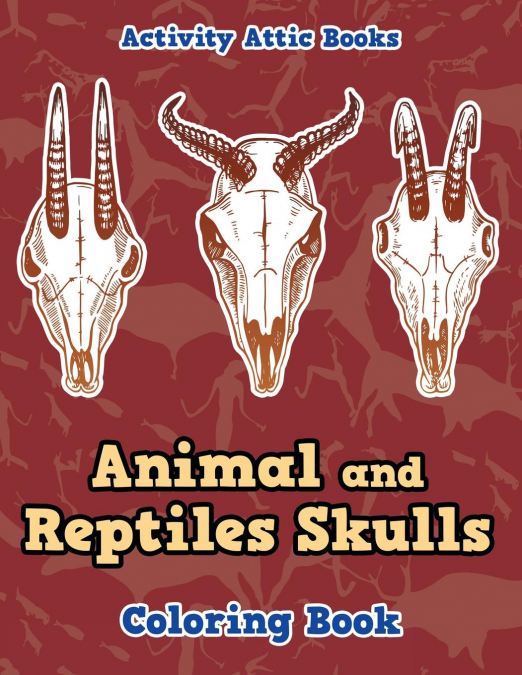 Animal and Reptiles Skulls Coloring Book