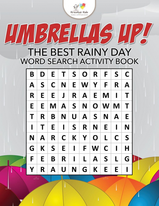 Umbrellas Up! The Best Rainy Day Word Search Activity Book
