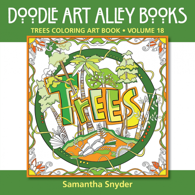 Trees Coloring Art Book