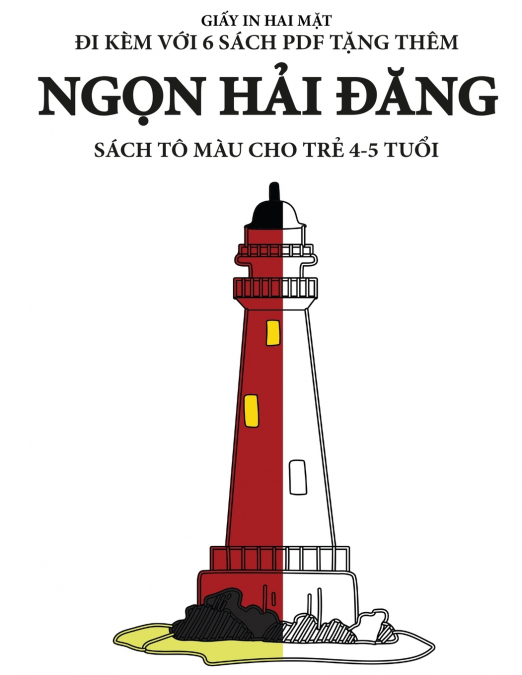 Sách tô màu cho trẻ 4-5 tuổi (Ngọn hải đăng)
