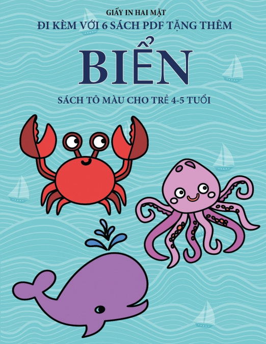Sách tô màu cho trẻ 4-5 tuổi (Biển)