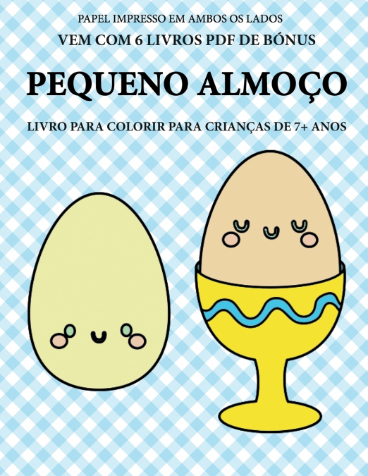 Livro para colorir para crianças de 7+ anos (Pequeno almoço)