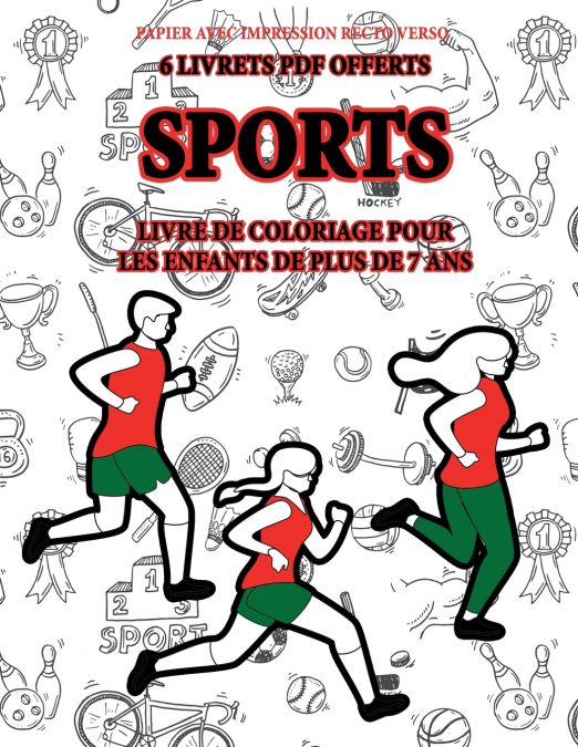 Livre de coloriage pour les enfants de plus de 7 ans (Sports)