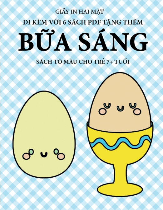Sách tô màu cho trẻ 7+ tuổi (Bữa sáng)
