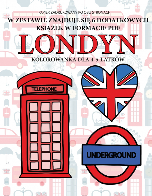 Kolorowanka dla 4-5-latków (Londyn)