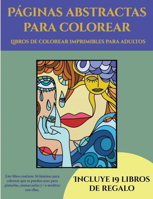 Láminas de colorear para adultos en PDF (Páginas abstractas para colorear)