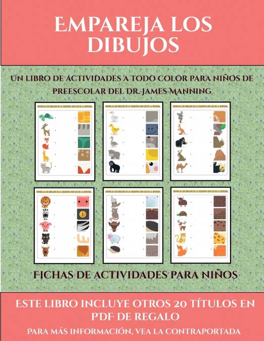 Fichas de actividades para niños (Empareja los dibujos)