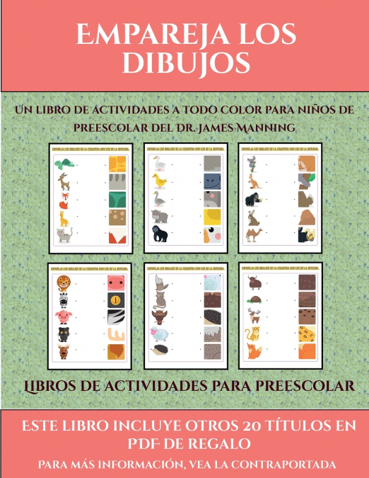 Libros de actividades para preescolar (Empareja los dibujos)