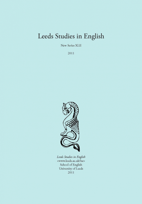 Leeds Studies in English 2011