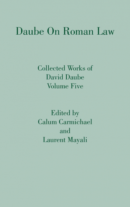 Daube on Roman Law