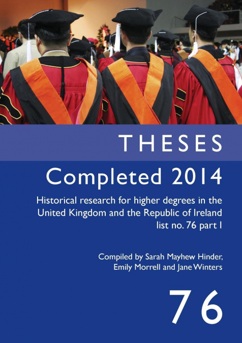 Theses Completed 2014