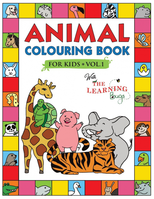 Animal Colouring Book for Kids with The Learning Bugs Vol.1
