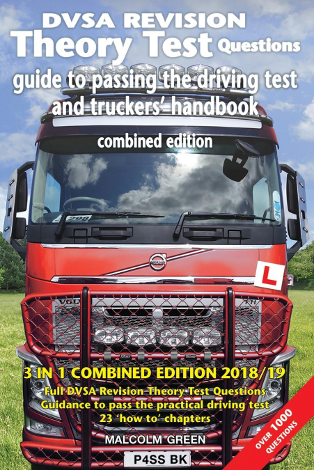 DVSA revision theory test questions, guide to passing the driving test and truckers’ handbook