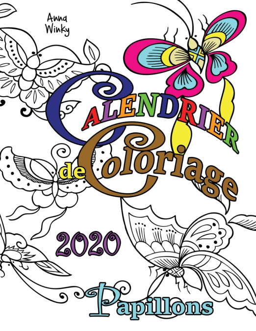 Calendrier de Coloriage 2020 Papillons