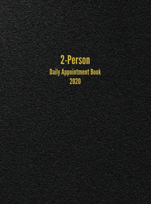 2-Person Daily Appointment Book 2020