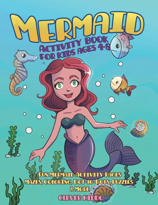 Mermaid Activity Book for Kids Ages 4-8