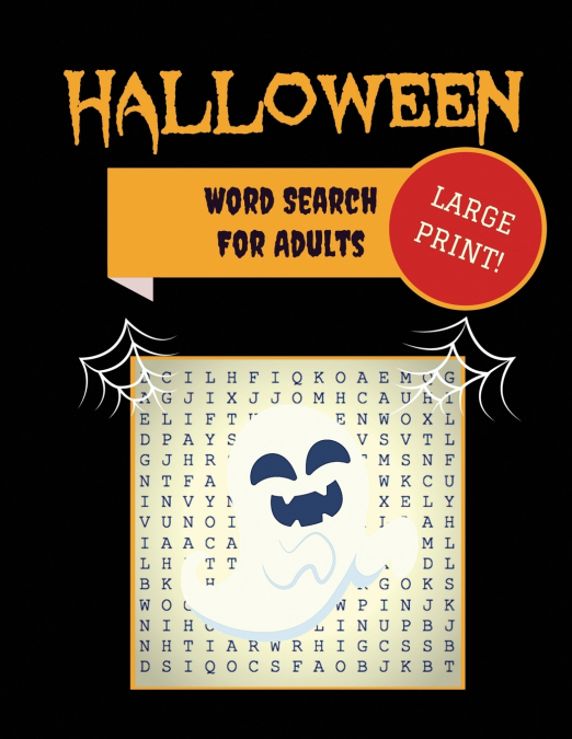 Large Print Halloween Word Search For Adults
