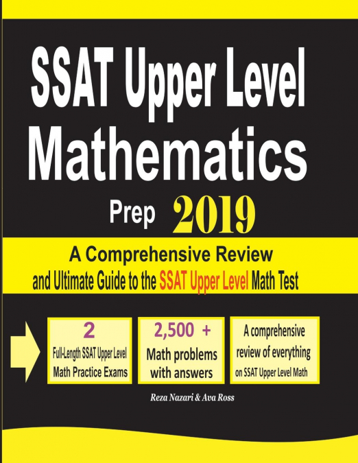 SSAT Upper Level Mathematics Prep 2019