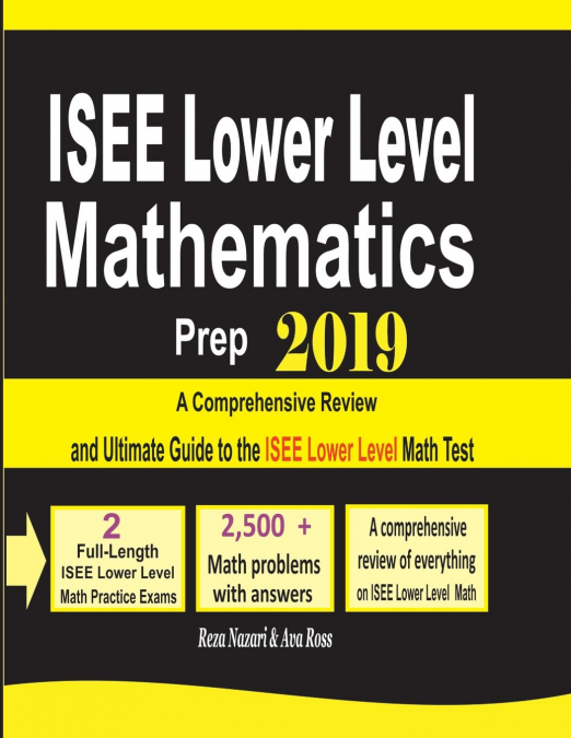 ISEE Lower Level Mathematics Prep 2019