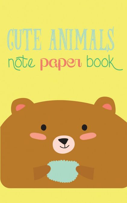 Cute Animals Note Paper Book