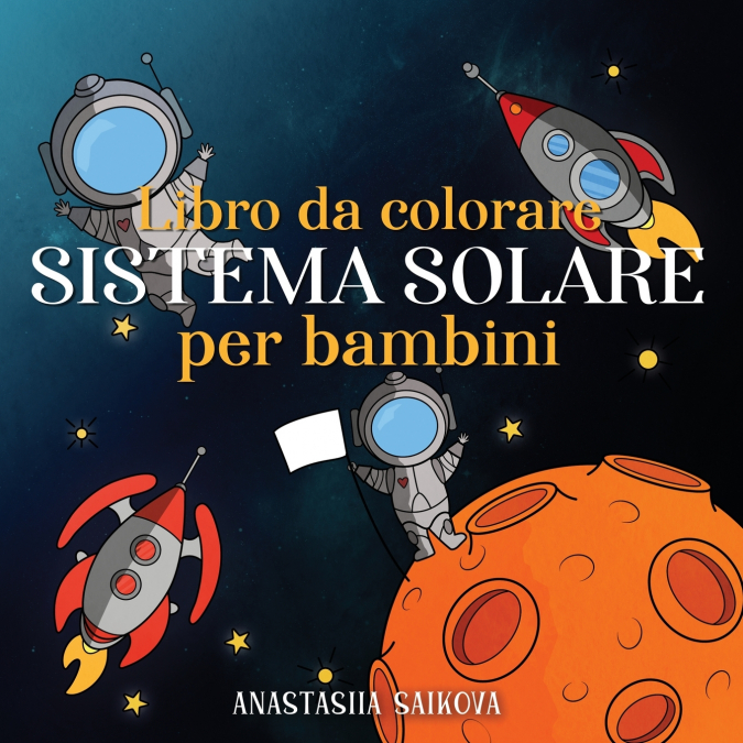 Libro da colorare sistema solare per bambini