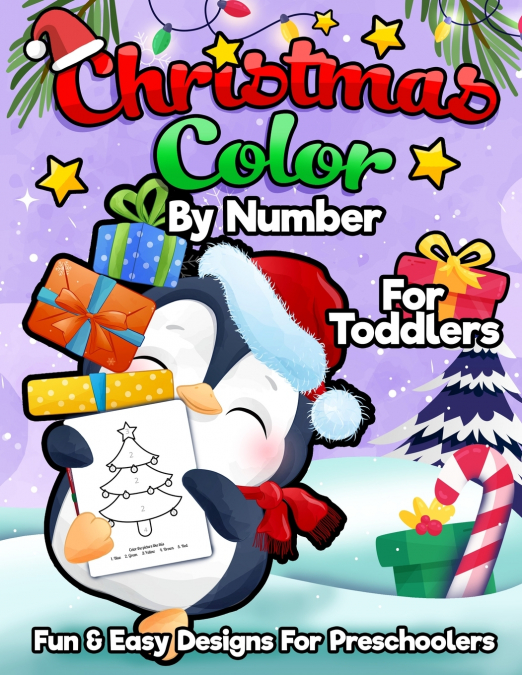 Christmas Color By Number For Toddlers