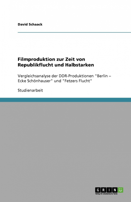 Filmproduktion in der DDR