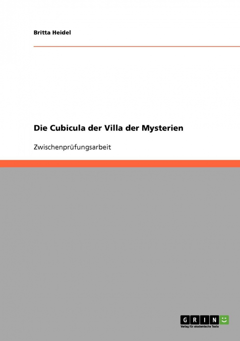 Die Cubicula der Villa der Mysterien
