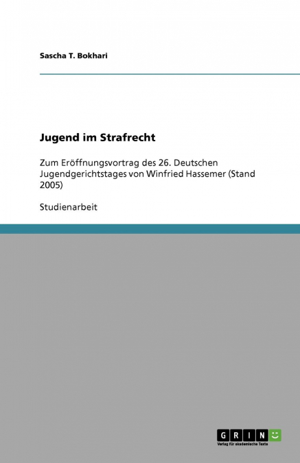 Jugend im Strafrecht