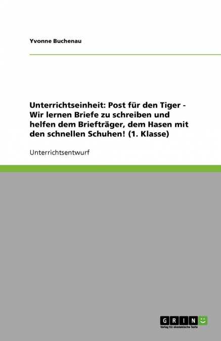 Unterrichtseinheit 1. Klasse