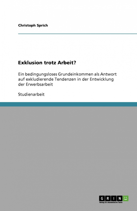 Exklusion trotz Arbeit?