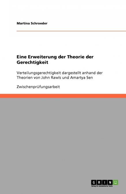 Eine Erweiterung der Theorie der Gerechtigkeit