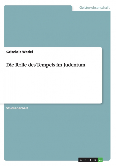 Die Rolle des Tempels im Judentum