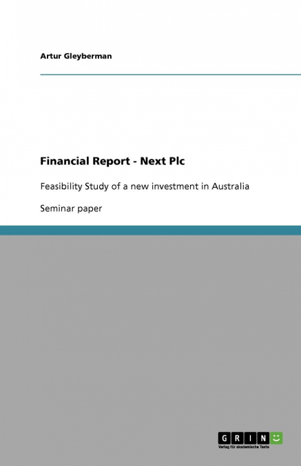 Financial Report - Next Plc