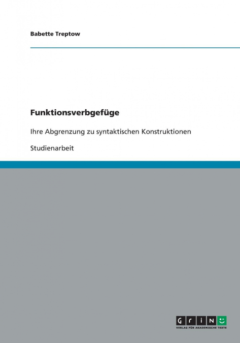 Funktionsverbgefüge