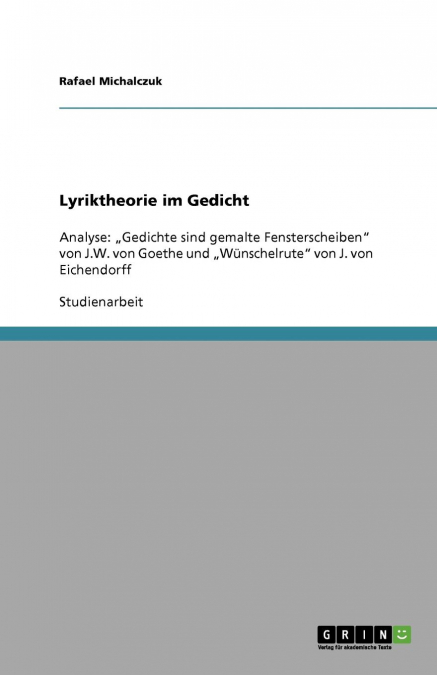 Lyriktheorie im Gedicht